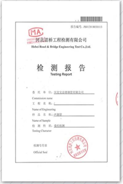 临沂产品检测报告